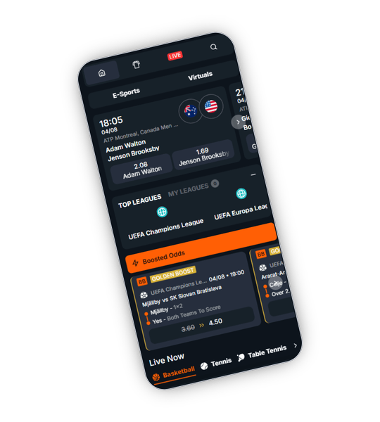 LuckLeopard Casino Sportwetten-Hub mit Fussball, Tennis, Basketball und Esports-Maerkten